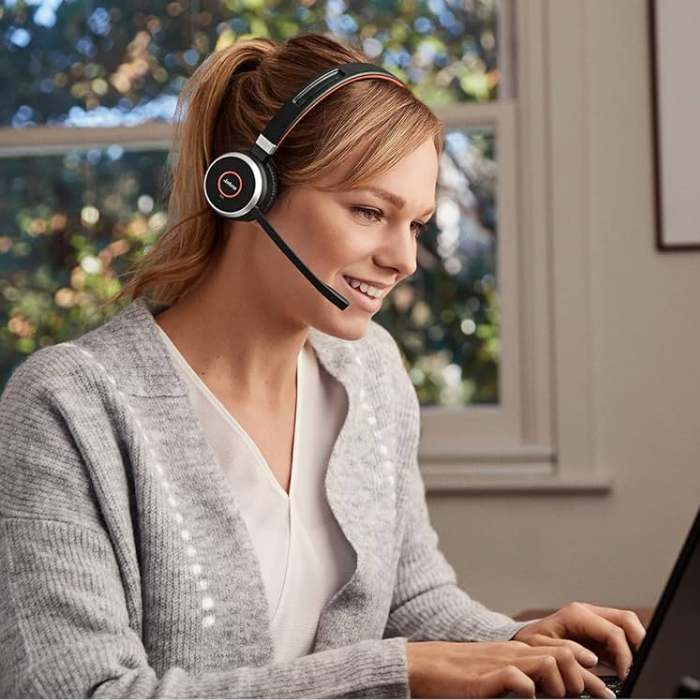 Jabra Evolve 65 Duo USB MS Kablosuz Kulak Üstü Kulaklık (Şarj Üniteli)